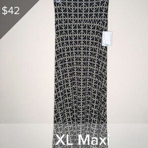 LuLaRoe Maxi XL NWT black and white